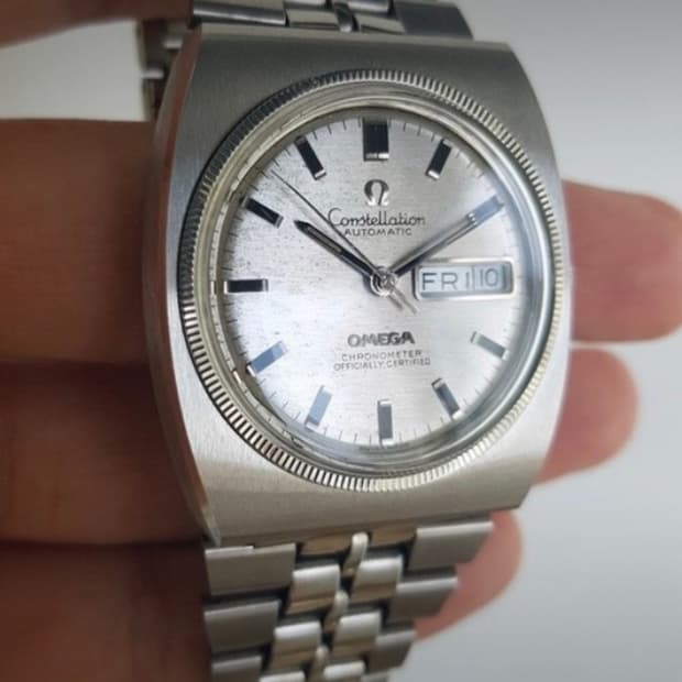 Omega 빈티지 오메가 컨스틸레이션 백금베젤 보카시 오리지날 다이얼
