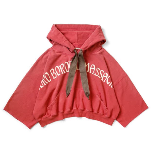 캐피탈 플리스 데블 후드 파카 보로 보로우 매서커 Pt 라지 레드