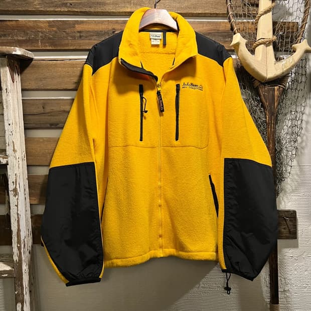 [L]90's 엘엘빈 Made in USA  올웨더 옐로우 플리스 자켓
