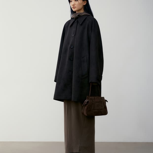 로우클래식 SUEDE HALF COAT 하프 코트