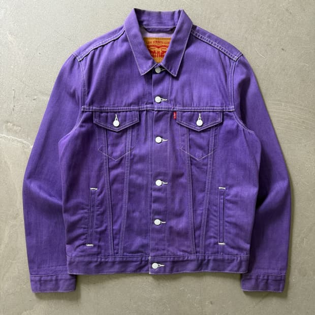 Levi's Purple Denim Trucker Jacket