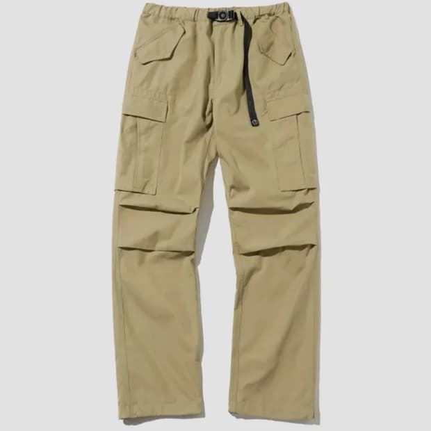 아웃스탠딩 BELTED CARGO PANTS BEIGE L사이즈