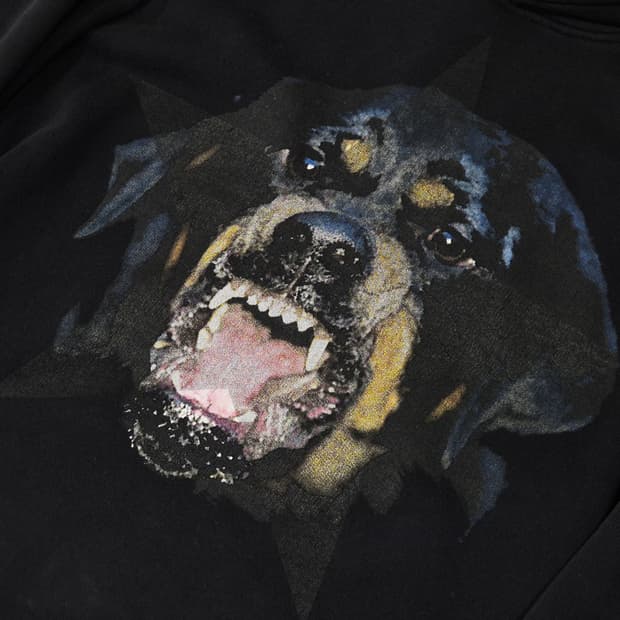 리카르도티시 지방시 로트와일러 후드 티셔츠 L