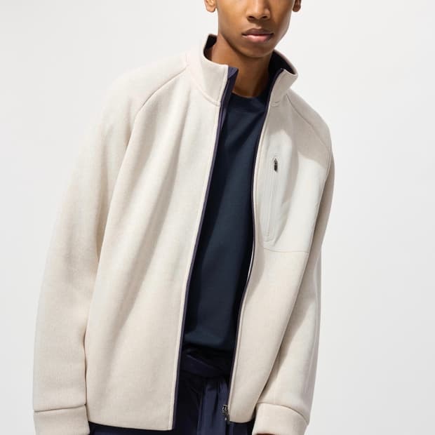 새상품)M 유니클로 니트 후리스 풀집 재킷