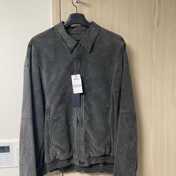 준지 22fw 그레이 면 다잉 집업셔츠, 50사이즈 택달린 새상품