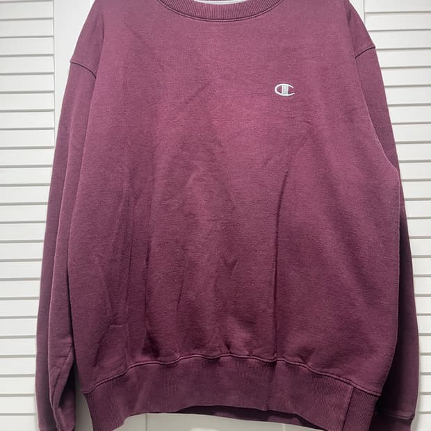 챔피언 버건디 맨투맨 M size