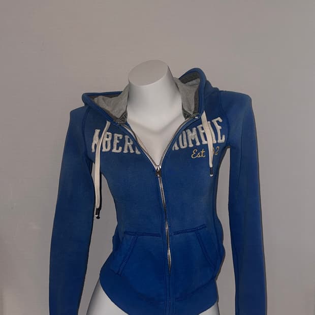 아베크롬비 빈티지 슬림핏 기모후드집업