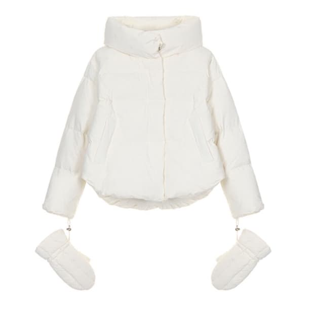 성해은패딩 온앤온 글러브 패딩 아이보리