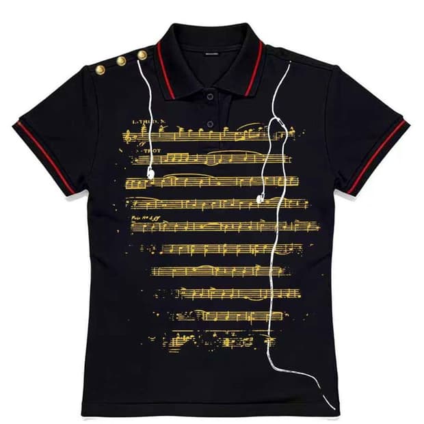 baccess Music Score Graphic Polo