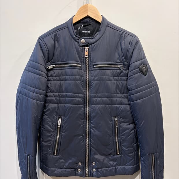 디젤 나일론 바이커 봄버 자켓