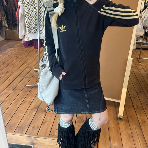 아디다스 블랙 골드 져지