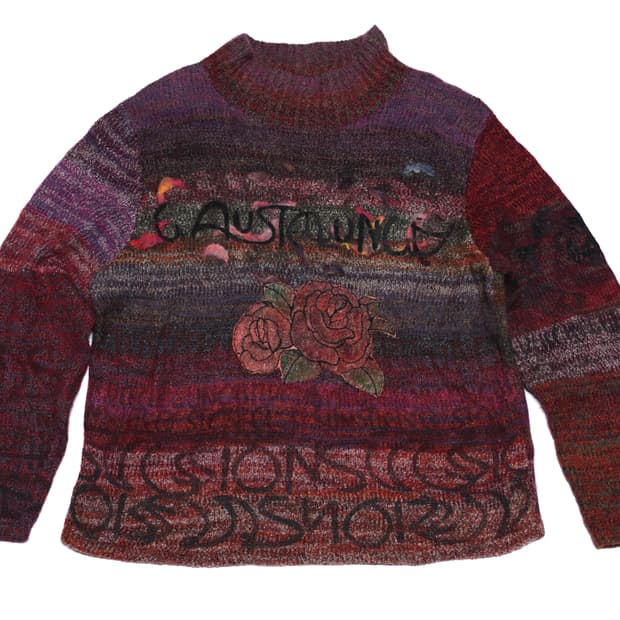 [JPN]Floral Graphic Multicolor Knit