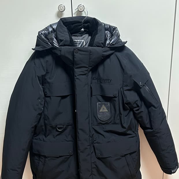 디스커버리 밀포드 구스다운 패딩 블랙 남성 95