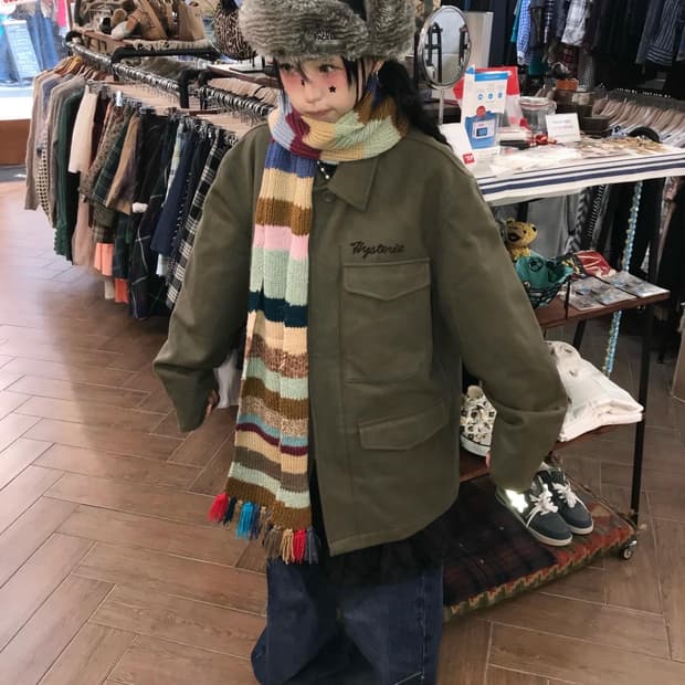 Hysteric Glamour Logo Embroidery Coat 