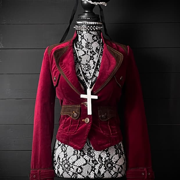 EGOIST 에고이스트 레드 벨벳 웨스턴 펑크 자켓