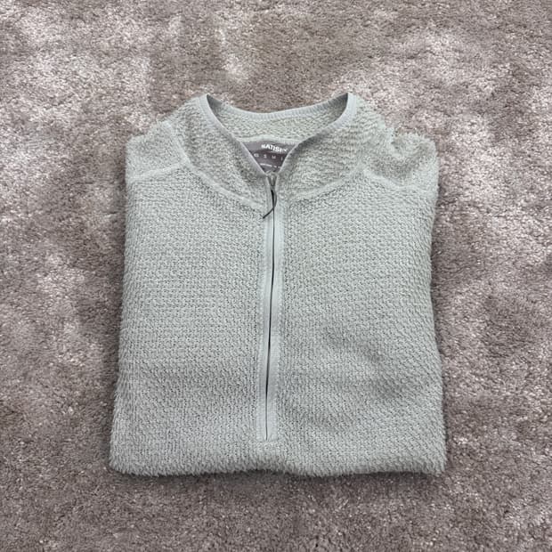 [L] 새티스파이 고스트플리스 하프집업 문 컬러