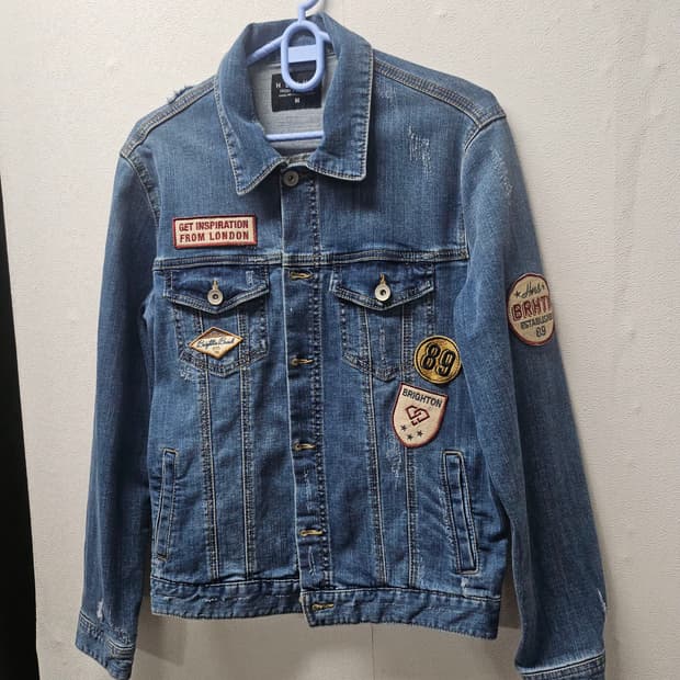 H FRESHMAN 데님 청자켓 패치 장식  90