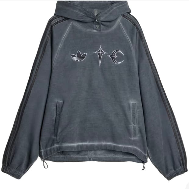 아디다스 x 떠그 클럽 스웨트 후드 블랙 - KR 사이즈 L