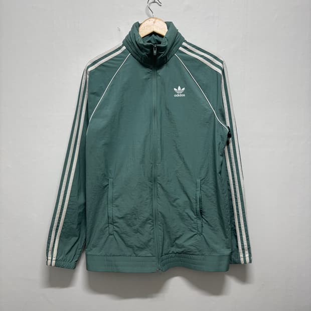 아디다스 민트 삼선 바람막이