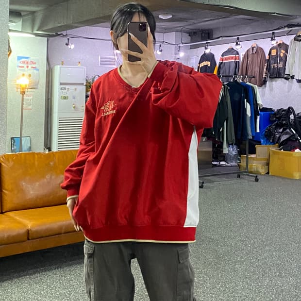 나이키 올드스쿨 빈티지 웜업 레드 B4905