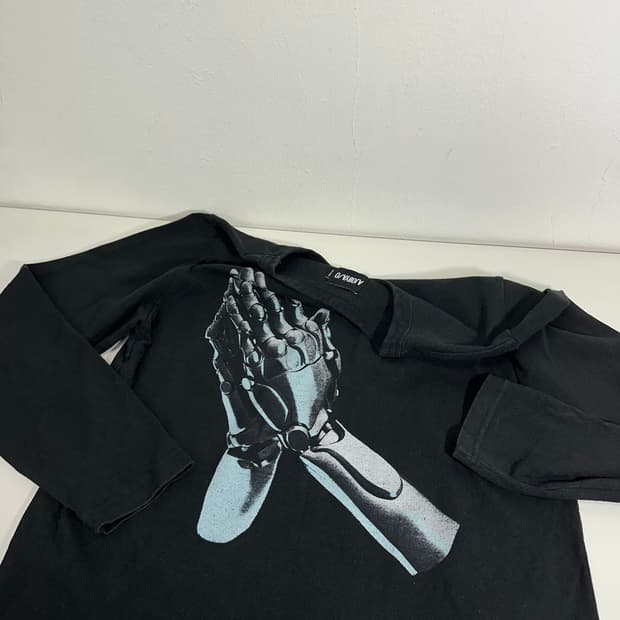 L 아조바이조 블랙 루즈핏 긴팔슬리브