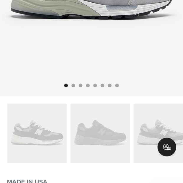 뉴발란스 992 그레이 270 U992GY 새상품