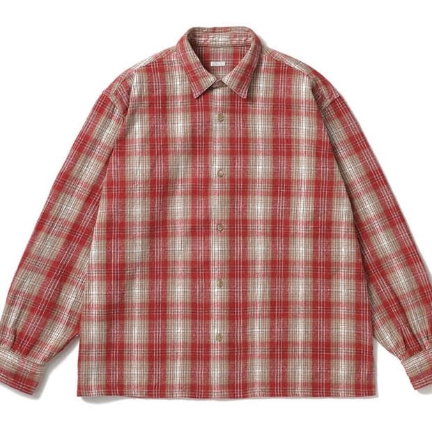 아프레쎄 26ss 실크 체크셔츠 3 size