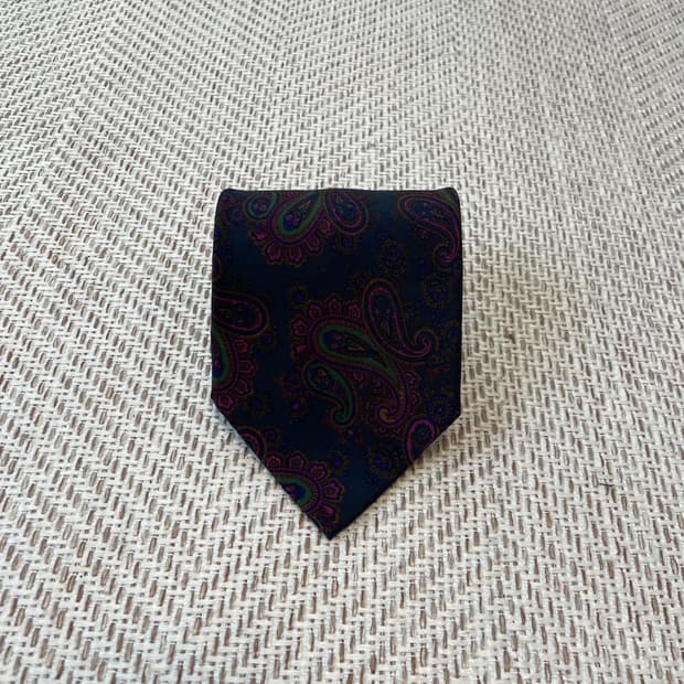 빈티지 페이즐리 넥타이 