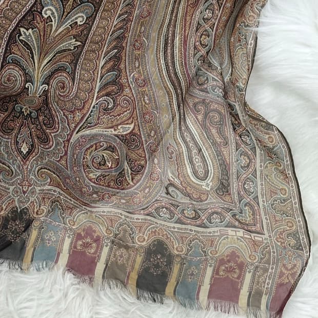 에트로 실크 광폭 스카프