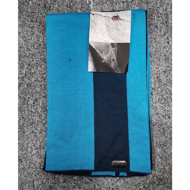 아크테릭스 빈티지 vestigio 배색 울 스카프 머플러 목도리