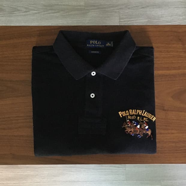 폴로 빅포니 반팔 럭비티 블랙