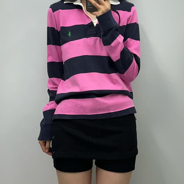 폴로 랄프로렌 단가라 럭비 카라 티셔츠
