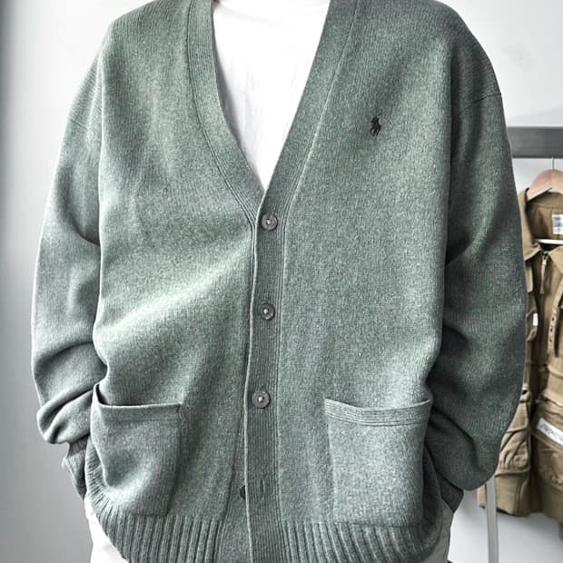 폴로 랄프로렌 90‘s 램스울 가디건