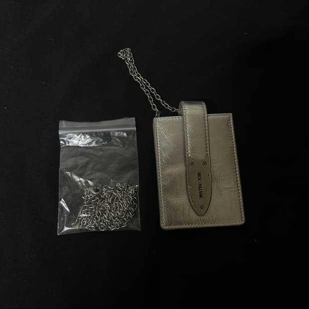 마뗑킴 아코디언 카드 지갑 (실버)