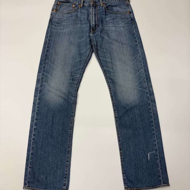(34) LEVIS 리바이스 505 레귤러 스트레이트 중청 데님 팬츠