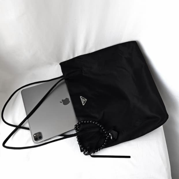 [정품 PRADA] 프라다 포코노 나일론 쇼퍼백 숄더백