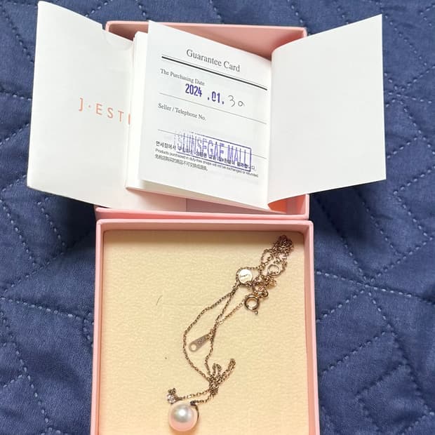제이스타나 진주목걸이 백화점 제품!!