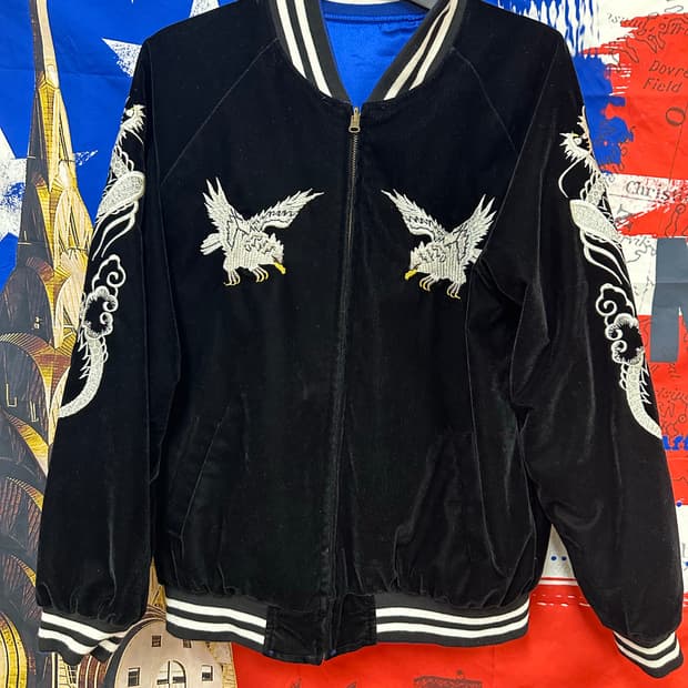 빈티지 레어커스텀 오버핏 워싱 데미지청자켓2XL