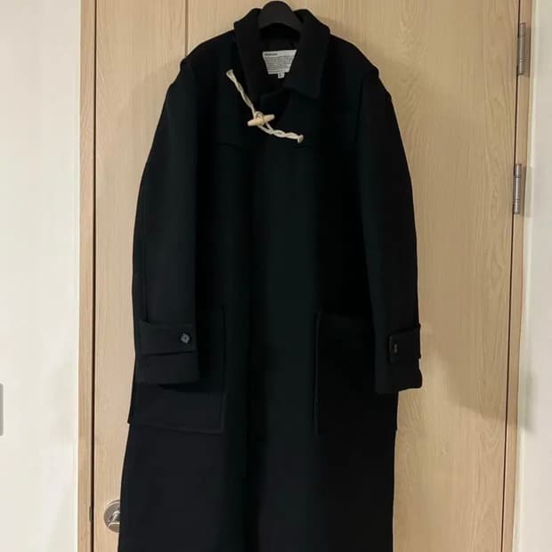 유니폼브릿지 더플코트 블랙 라지