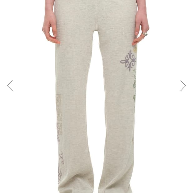 (새상품) 투머치택스 slim fit waffle pants