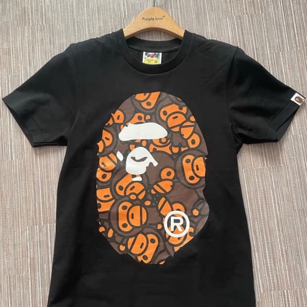 새거) 베이프 마일로 빅헤드 반팔티셔츠 xxs bape 미스치프 혜인서