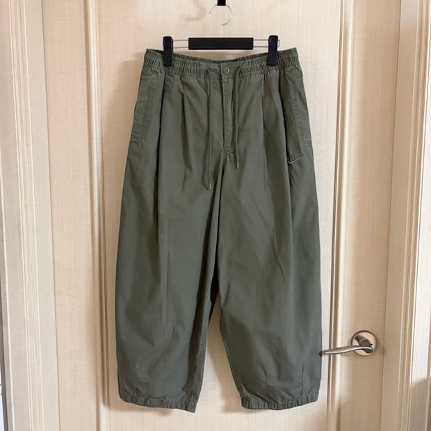 나이키 클럽 벌룬 팬츠 오버핏 올리브 M