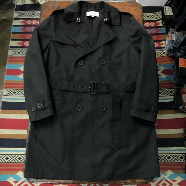 코치 뉴욕 블랙 트렌치코트 남성 105 여성 오버핏 