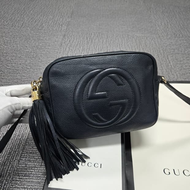 [특가][정품]구찌 소호 테슬 숄더백