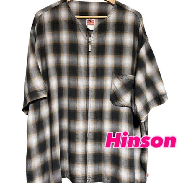프릭스 스토어 hinson 체크 가디건 반팔 셔츠
