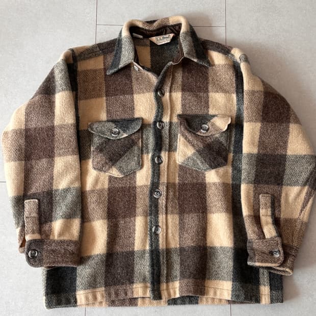 RRL 감성의 원본, 90s L.L.Bean 울 블랭킷 셔츠