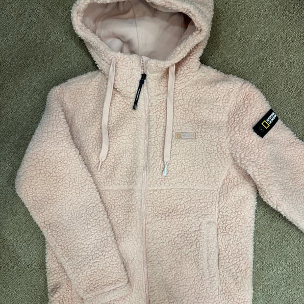 내셔널지오그래픽 뽀글이 후리스 핑크