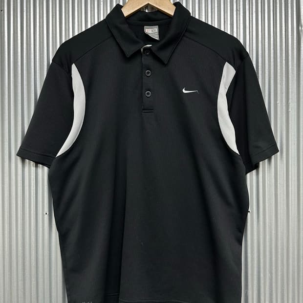 [XXL] 나이키 NIKE 블랙 카라 골프 티셔츠 핏드라이 스포츠 폴로