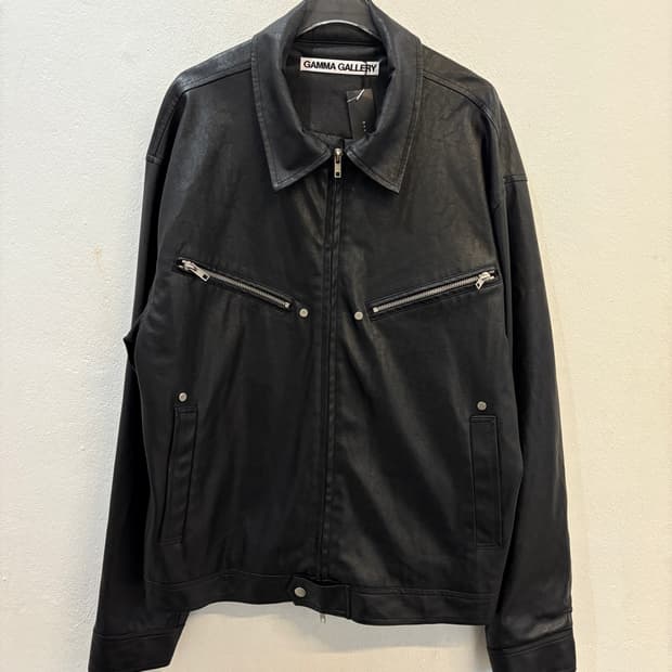 GAMMA GALLERY Leather Zip-up Jacket