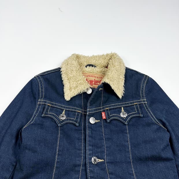 리바이스 오리지널 웨스턴 양털 트러커 청자켓 (S 여성추천)
